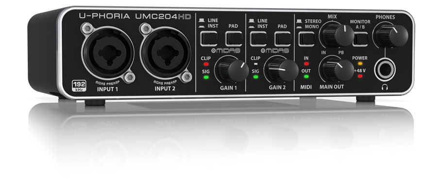 کارت صدا Behringer UMC204HD کارت صدا Behringer UMC204HD