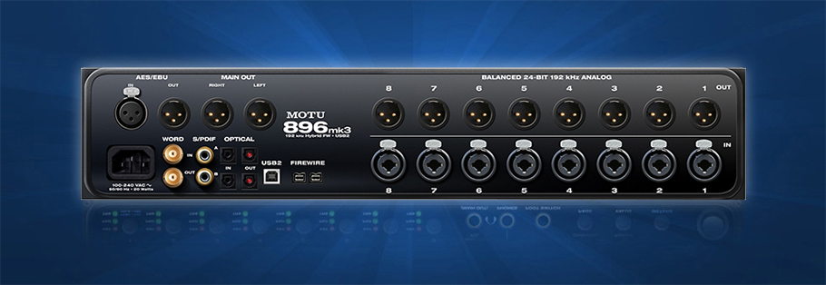 MOTU 896mk3 Hybrid کارت صدا MOTU 896mk3 Hybrid کارت صدا