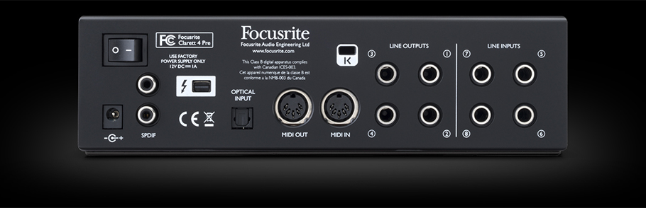 کارت صدا مخصوص سیستم عامل مک Focusrite Clarett 4Pre کارت صدا مخصوص سیستم عامل مک Focusrite Clarett 4Pre