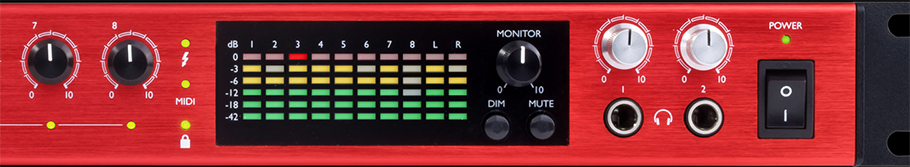 کارت صدا مخصوص سیستم عامل مک Focusrite Clarett 8Pre کارت صدا مخصوص سیستم عامل مک Focusrite Clarett 8Pre