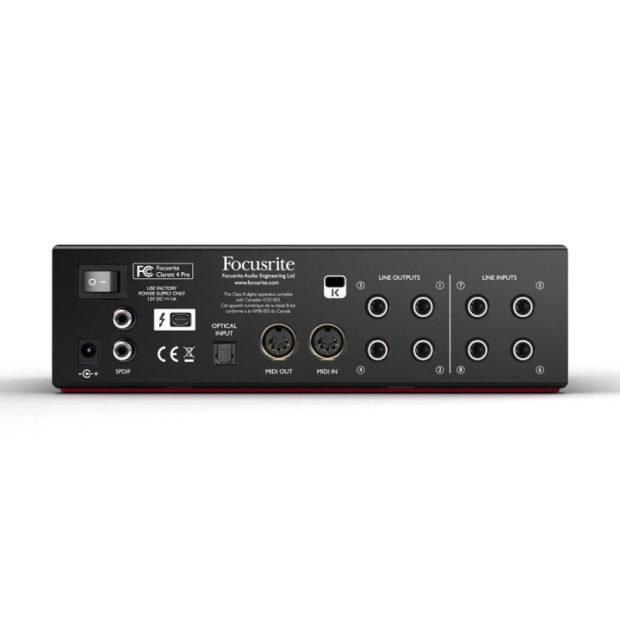 کارت صدا مخصوص سیستم عامل مک فوکوسرایت Focusrite Clarett 4Pre - تصویر 3