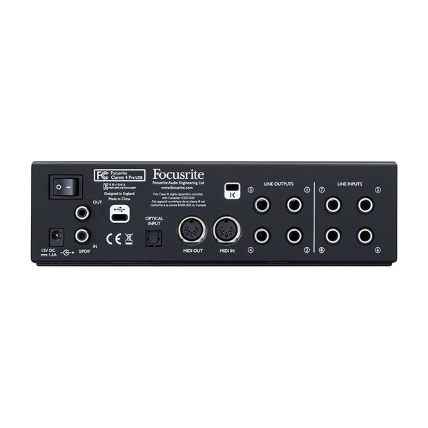 کارت صدا فوکوسرایت Focusrite Clarett 4Pre USB - تصویر 6