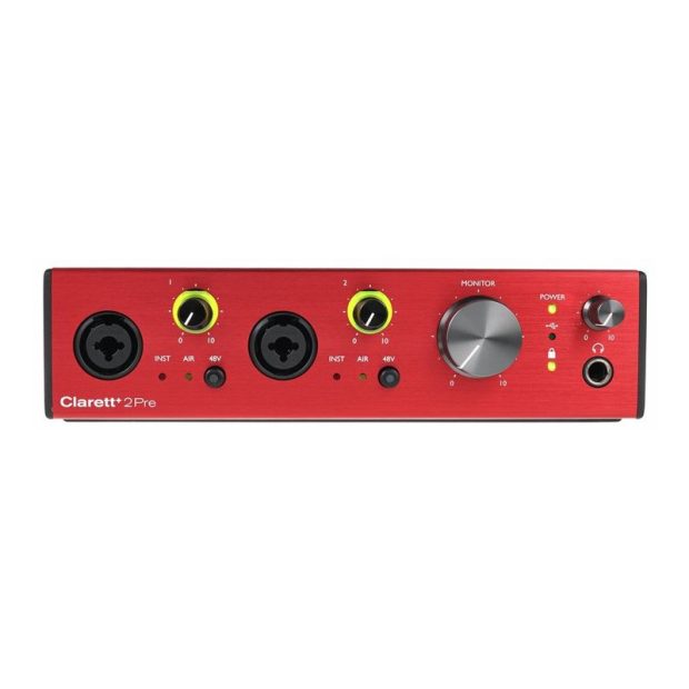 کارت صدا فوکوسرایت Focusrite Clarett+ 2Pre USB-C - تصویر 1
