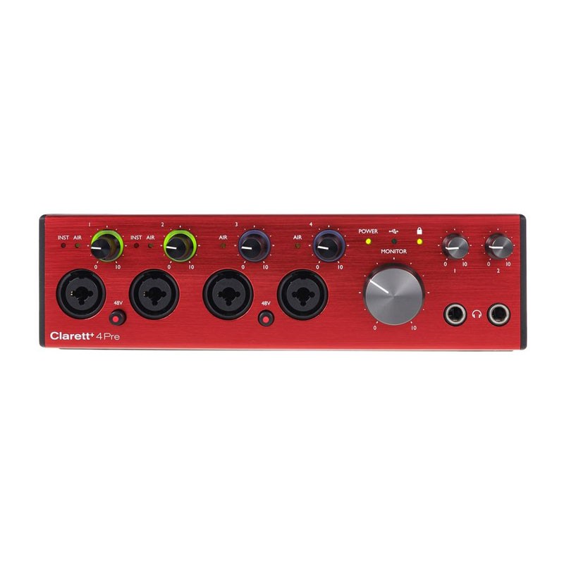 کارت صدا فوکوسرایت Focusrite Clarett+ 4Pre