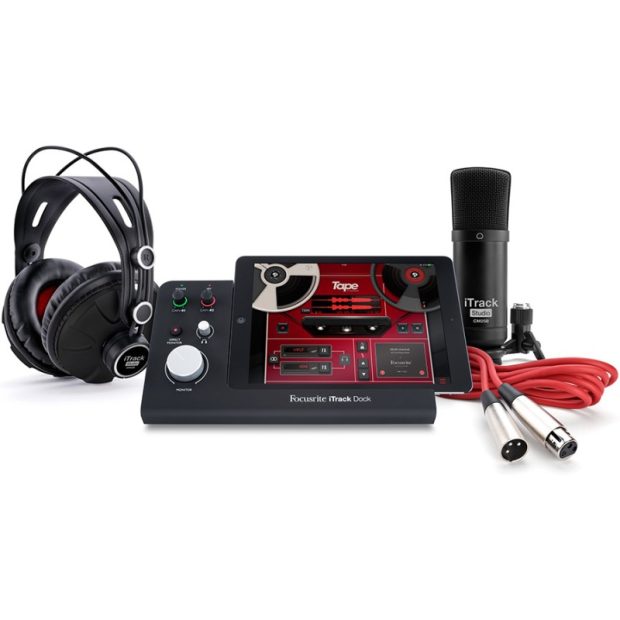 focusrite-itrack-dock-studio-pack-01-800x800-1.jpg کارت صدا و پکیج استودیو مخصوص آیپد فوکوسرایت Focusrite iTrack Dock Studio Pack - تصویر 1