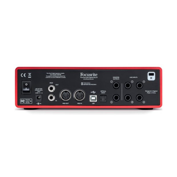 کارت صدا فوکوسرایت Focusrite Scarlett 18i8 G2 - تصویر 2
