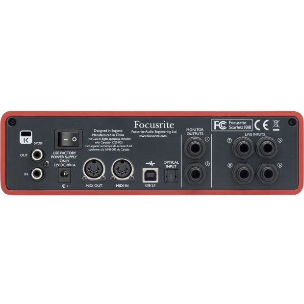 کارت صدا فوکوسرایت Focusrite Scarlett 18i8 - تصویر 7