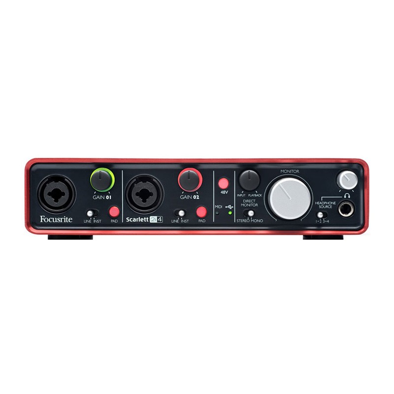 کارت صدا فوکوسرایت Focusrite Scarlett 2i4
