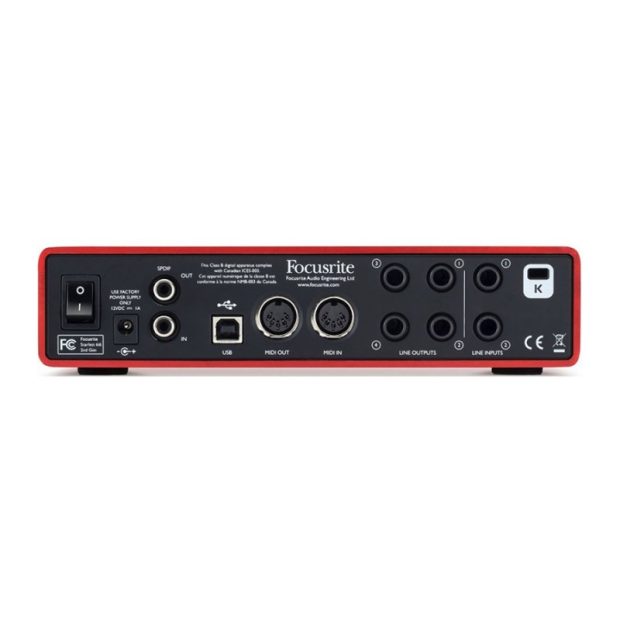 کارت صدا فوکوسرایت Focusrite Scarlett 6i6 G2 - تصویر 2