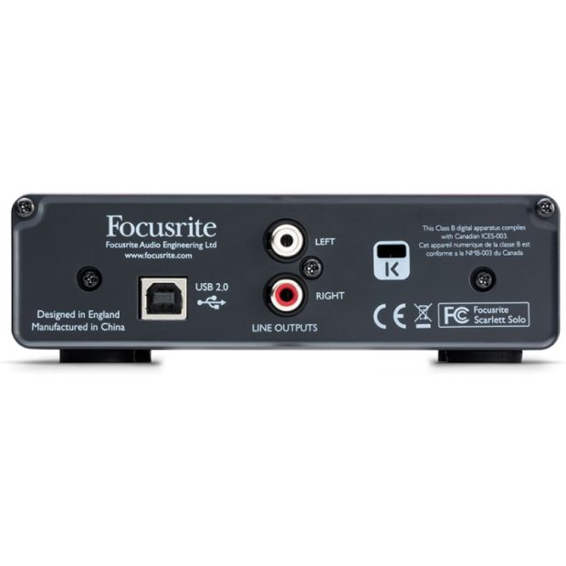 کارت صدا فوکوسرایت Focusrite Scarlett Solo - تصویر 3