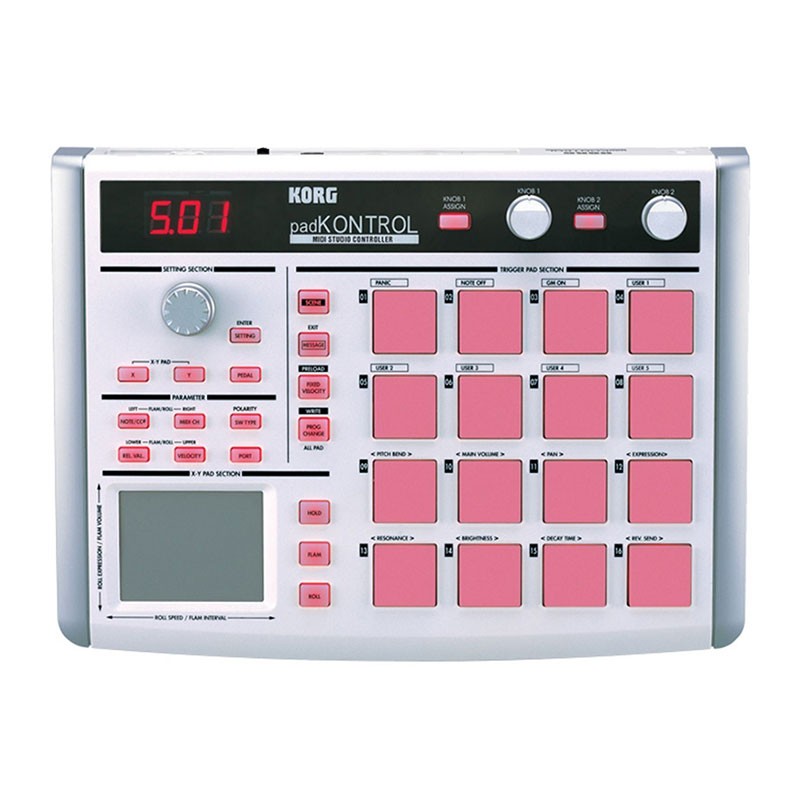 korg-padkontrol-white-01-800x800-1.jpg پد کنترلر کرگ KORG PadKONTROL White - Image 1