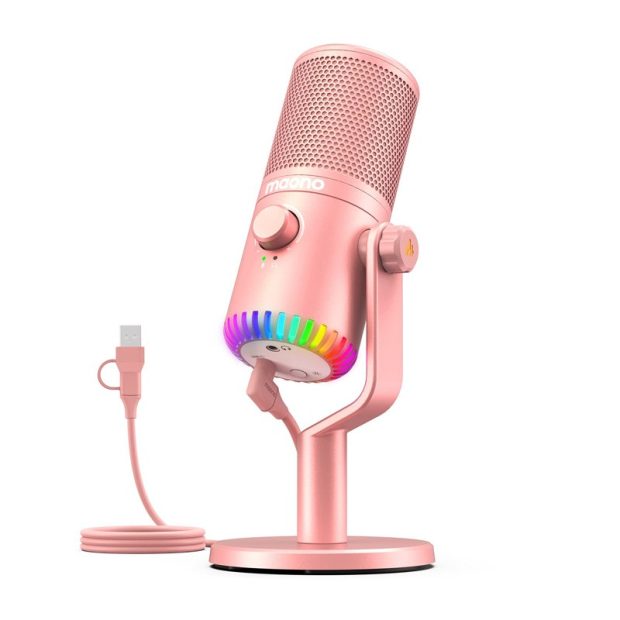 میکروفون یو اس بی ماونو Maono DM30 Pink - تصویر 1