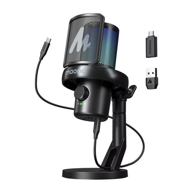 میکروفون یو اس بی ماونو Maono DM40 Pro Black - تصویر 2