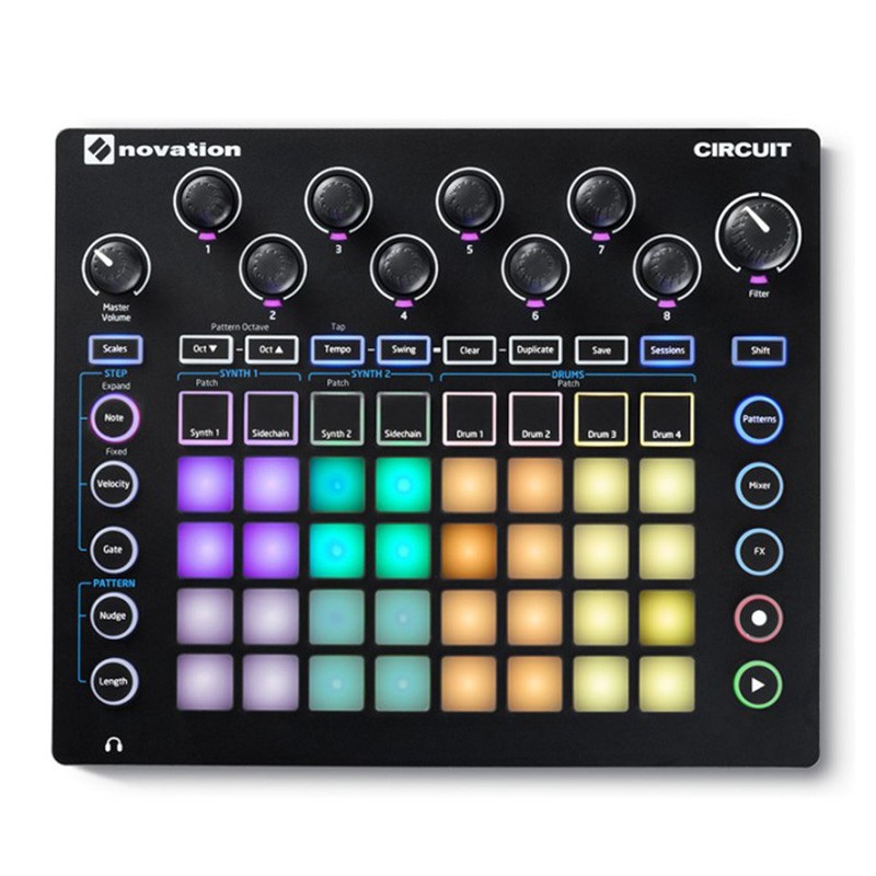 سینتی سایزر و پد کنترلر نویشن Novation Circuit