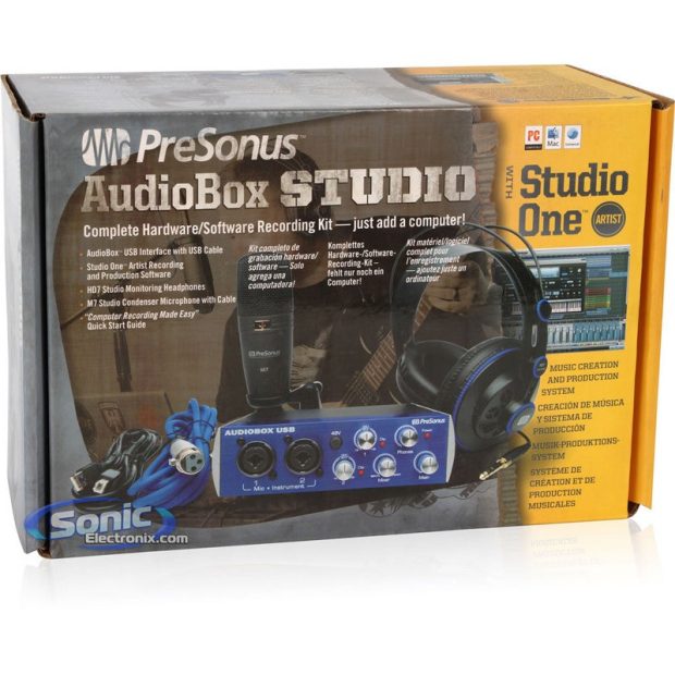 کارت صدا و پکیج استودیو پریسونوس Presonus AudioBox Studio - تصویر 2