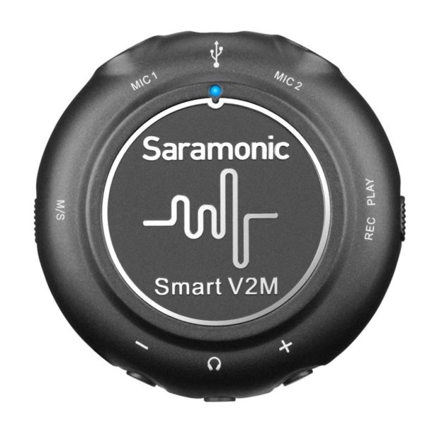 saramonic-smart-v2m-01-800x800-1.jpg کارت صدا و میکروفون یقه ای سارامونیک Saramonic Smart V2M - تصویر 1
