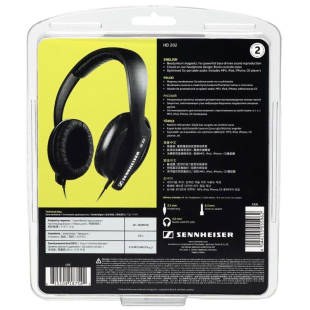 هدفون سنهایزر Sennheiser HD 202 II - تصویر 5