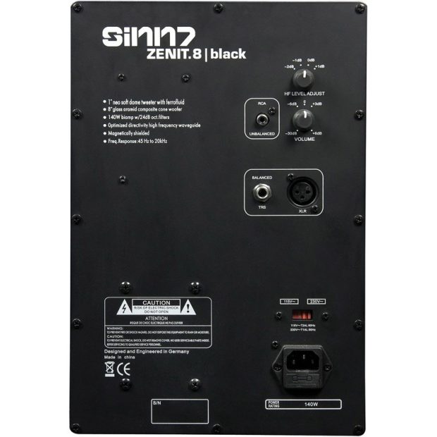 اسپیکر مانیتورینگ سین 7 Sinn7 Zenith 8 Black - تصویر 2