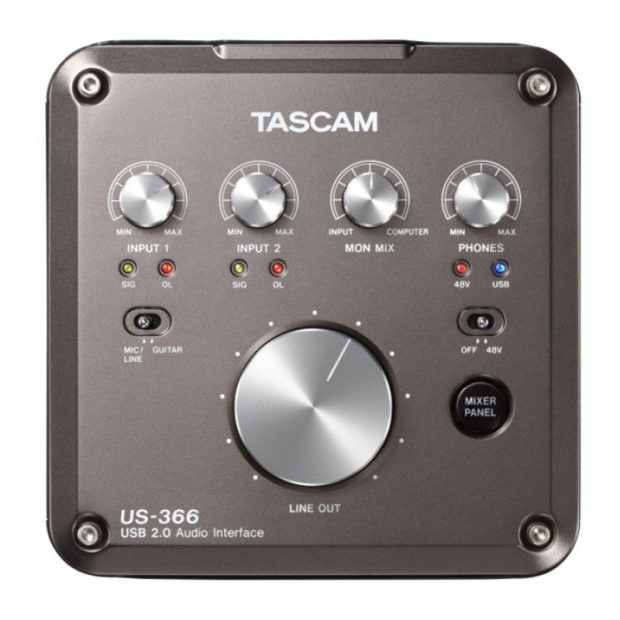tascam-us-366-01-800x800-1.jpg کارت صدا تسکم TASCAM US-366 - تصویر 1