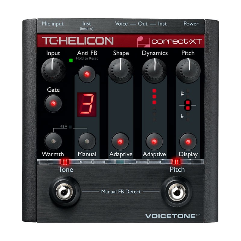 tc-helicon-voice-tone-correct-xt-01-800x800-1.jpg پردازشگر صدا تی سی هلیکون TC Helicon VoiceTone Correct XT - تصویر 1