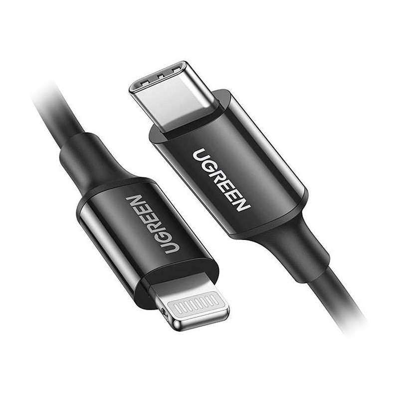 کابل رابط یوگرین UGREEN USB C to Lightning 1m Black US171