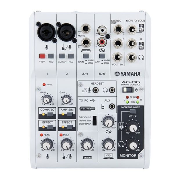 yamaha-ag06-01-800x800-1.jpg میکسر و کارت صدا یاماها Yamaha AG06 - تصویر 1