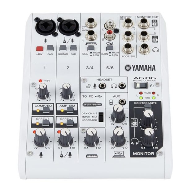 میکسر و کارت صدا یاماها Yamaha AG06 - تصویر 3