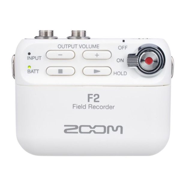 رکوردر یقه‌ای زوم زوم ZOOM F2 White - تصویر 1