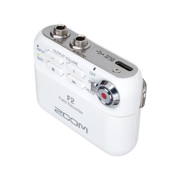 رکوردر یقه‌ای زوم زوم ZOOM F2 White - تصویر 2