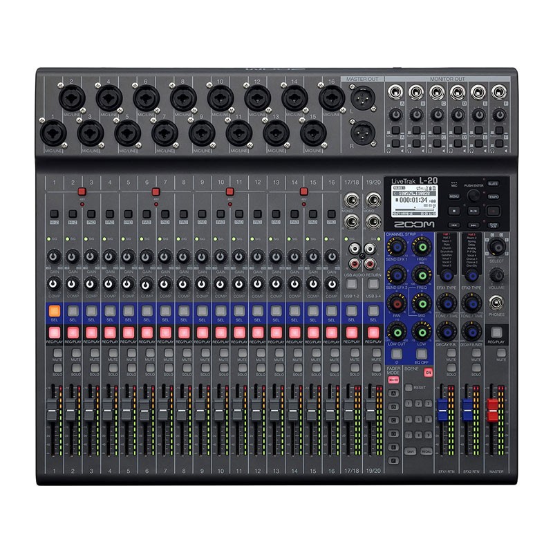 رکوردر صدا زوم ZOOM LiveTrak L-20