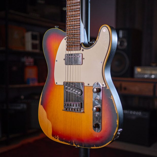گیتار الکتریک اِل تی دی ESP LTD TE-202 Distressed 3-Tone Burst – Modified - تصویر 2