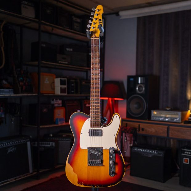 گیتار الکتریک اِل تی دی ESP LTD TE-202 Distressed 3-Tone Burst – Modified - تصویر 7