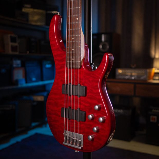 گیتار بیس زین ZINN 5-String Active Bass Trans Red - تصویر 2