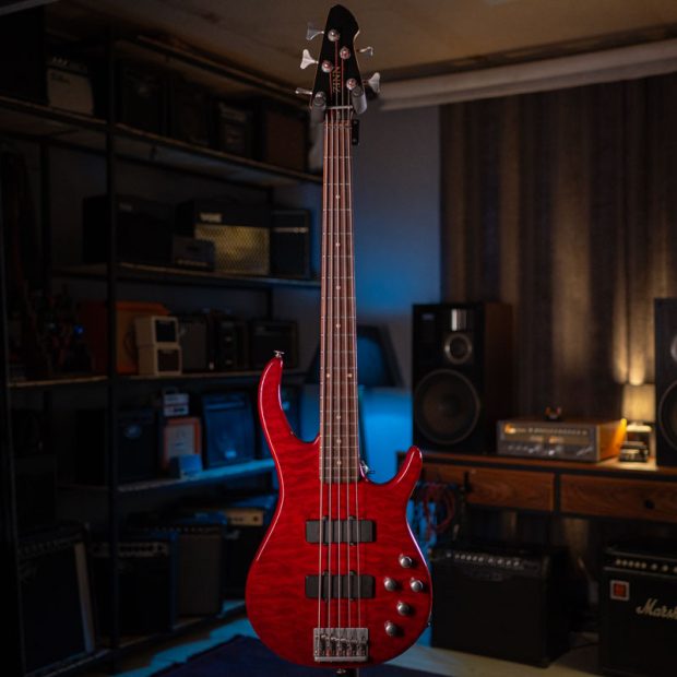 گیتار بیس زین ZINN 5-String Active Bass Trans Red - تصویر 7